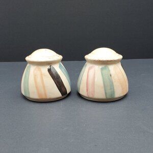 Oneida Teramo Stripes Salt & Pepper Shakers Brushstroke Stripes Round Shakers